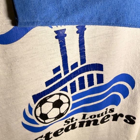 Rare Vintage St Louis Steamers Men's Single Stitch Raglan Shirt | Small - Picture 3 of 5